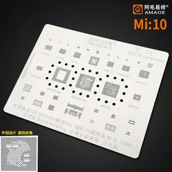 Amaoe BGA reballing stencil For REDMI K20 K20Pro XIAOMI 9 Qualcomm Snapdragon 730 sm7150 855 SM8150 CPU Chip BGA Tin Plant Net