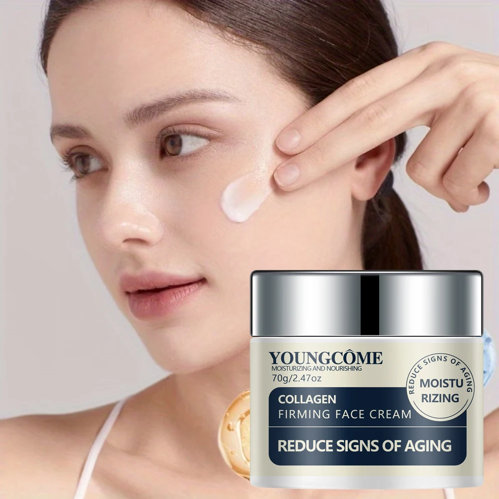 Collagen Firming Face Cream with Hydrating & Nourishing Formula - Supports Youthful Skin Appearance 40/70G