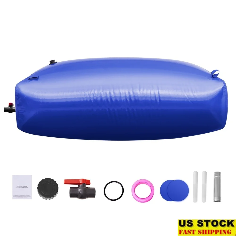 

Портативный водяной пузырь на 264 галлона, 1000D, ПВХ, герметичная, гибкая сумка для хранения, кемпинг, аварийное орошение сада, использование на колесах