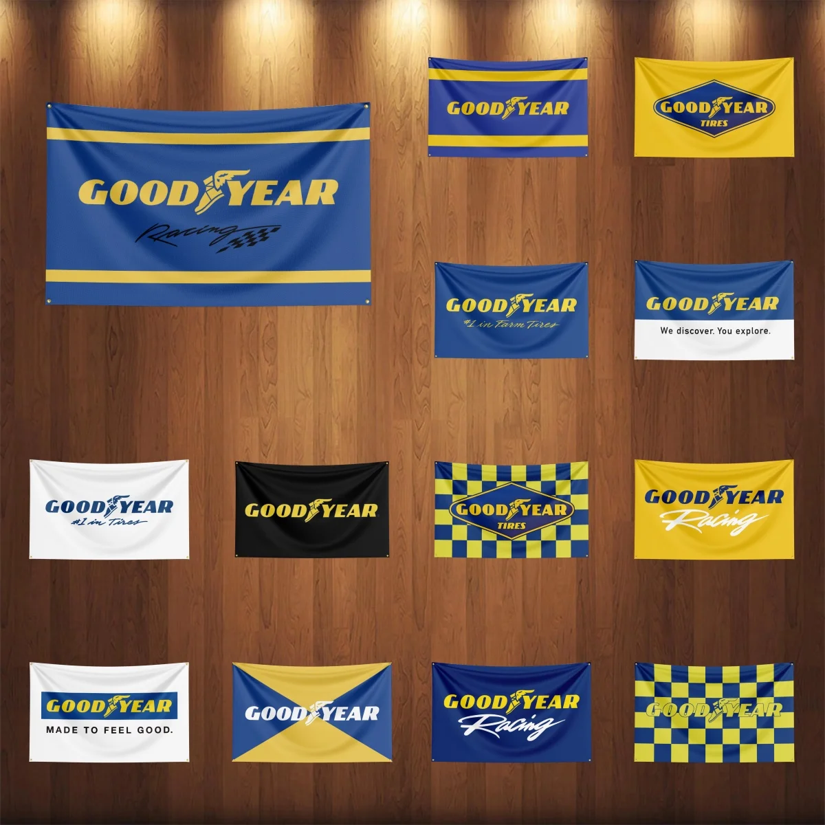 

3x5ft G-Good-Year-Tiress Auto Parts Flag Room Decor Flag Outdoor Decorations Flags for Rooms