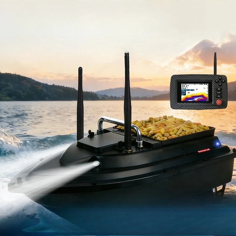 Automatic return to port 7.4V boat sonar wireless fish finder, remote control of bait boat high-definition fish finder