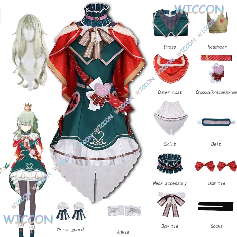 

[PandaCos]Project Sekai Kusanagi Nene Cosplay Fancy Uniforms Colorful Stage Cosplay Wonderlands Clothes Dress Halloween Outfit C