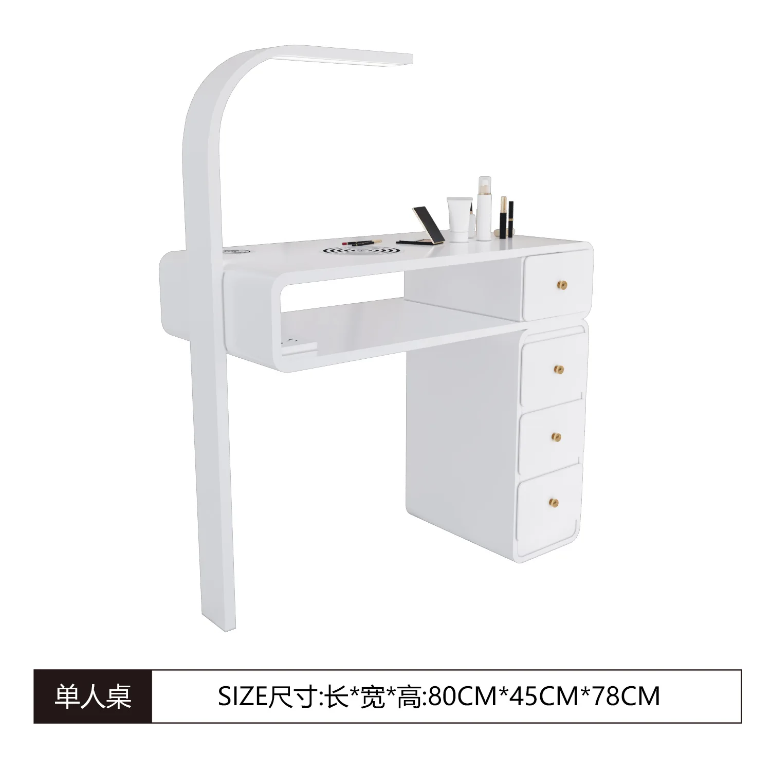 Widening 45 no price increase nail art table and chair set special price economy single double light luxury multi-functional