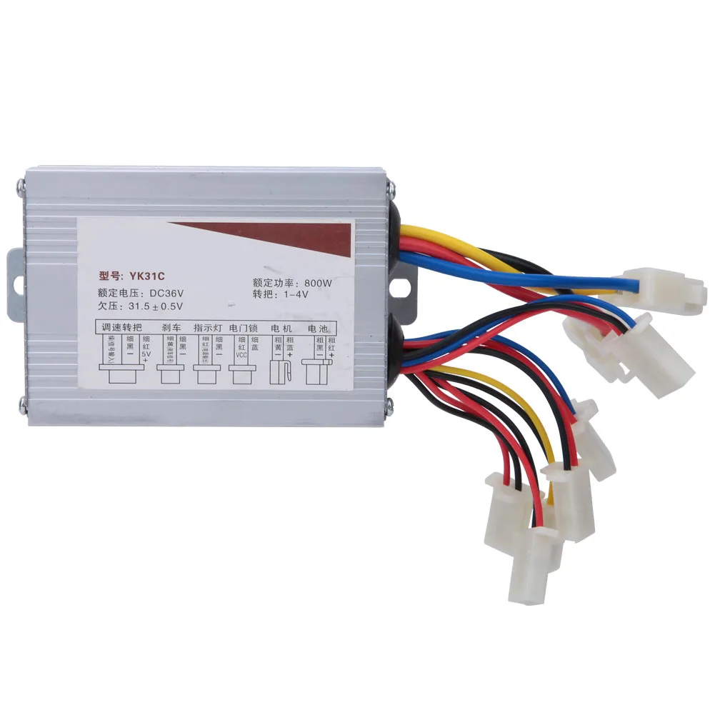 

1Pc 36V 800W Electric Brush Motor Controller Motor Speed Control for Electro-Tricycle Scooter Brushed Motor Controller