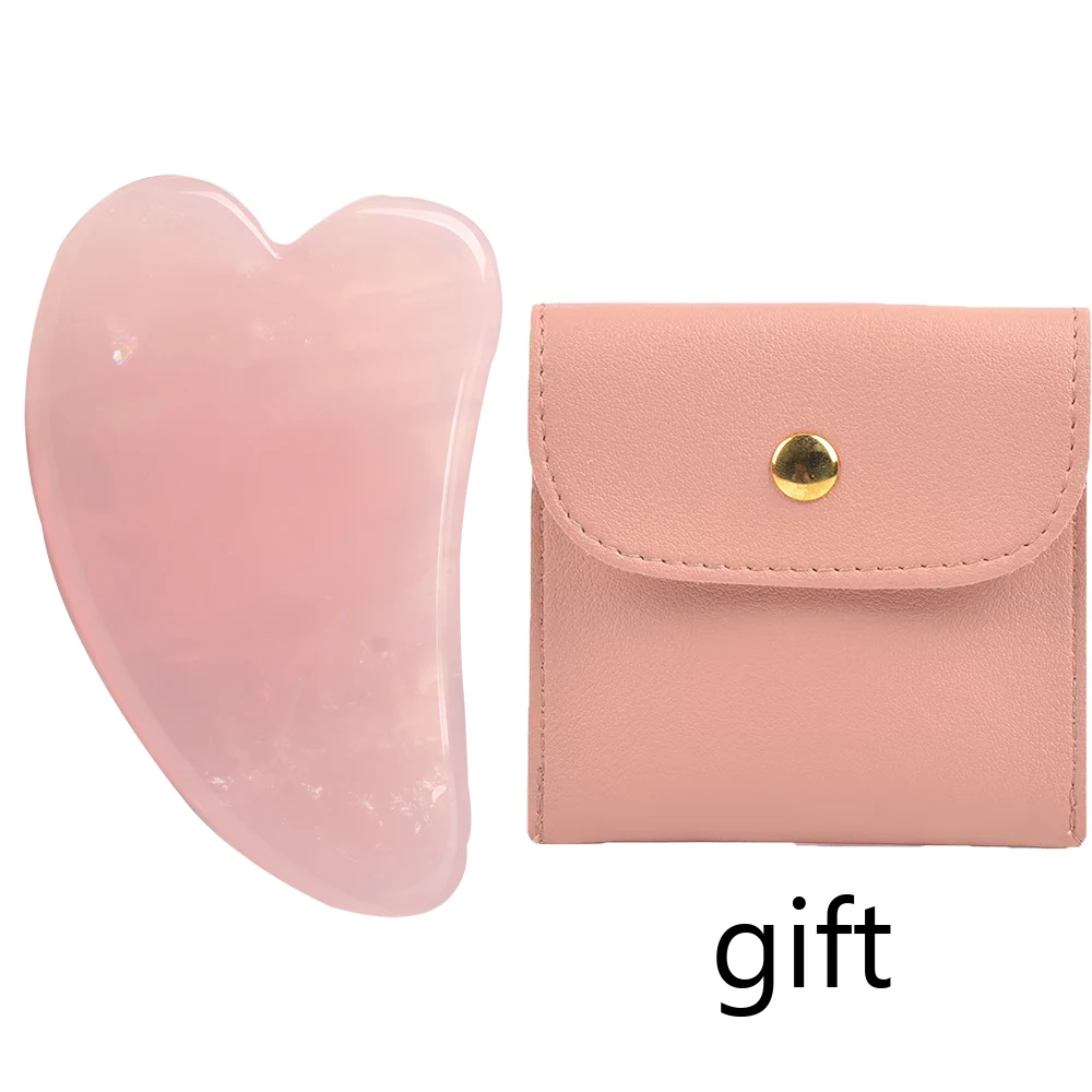 

Natural Stone GuaSha Tool Jade Facial Beauty Rose Quartz Scraping Massager Firm Skin Care Face Gua Sha SPA Physical Therapy