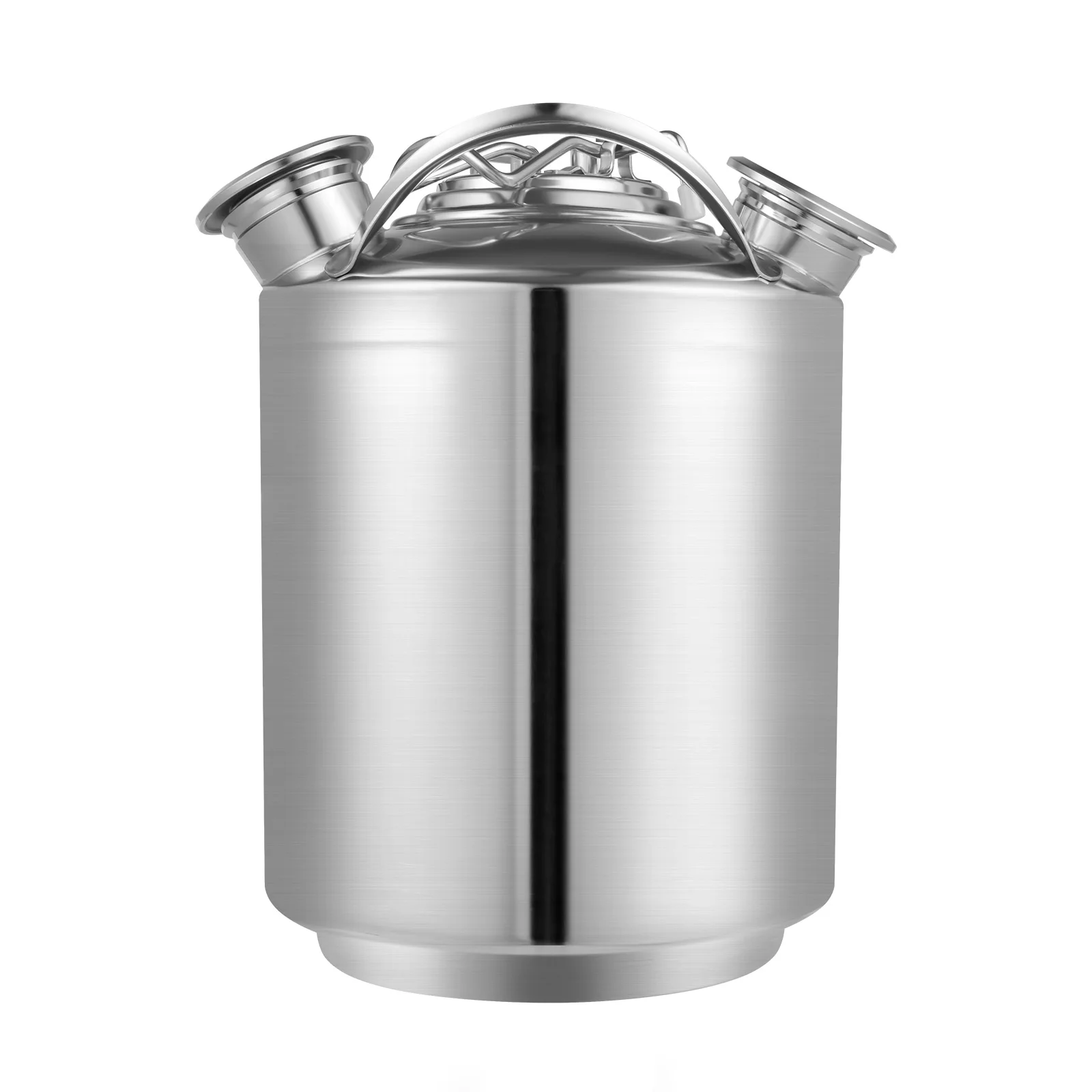 2.6 Gallons Stainless Steel Beer Cleaning Keg 2*A-type Keg Spears+ 1*S-type Keg Spear