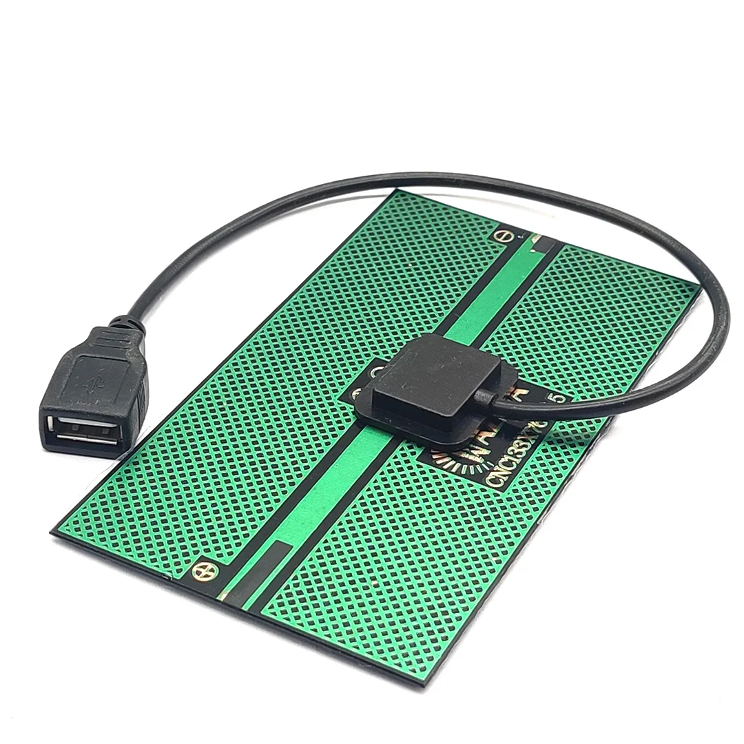 5.5 فولت 300 مللي أمبير لوحة طاقة شمسية 1.65 واط خارجي لتقوم بها بنفسك لوحة شحن بالطاقة الشمسية منفذ USB