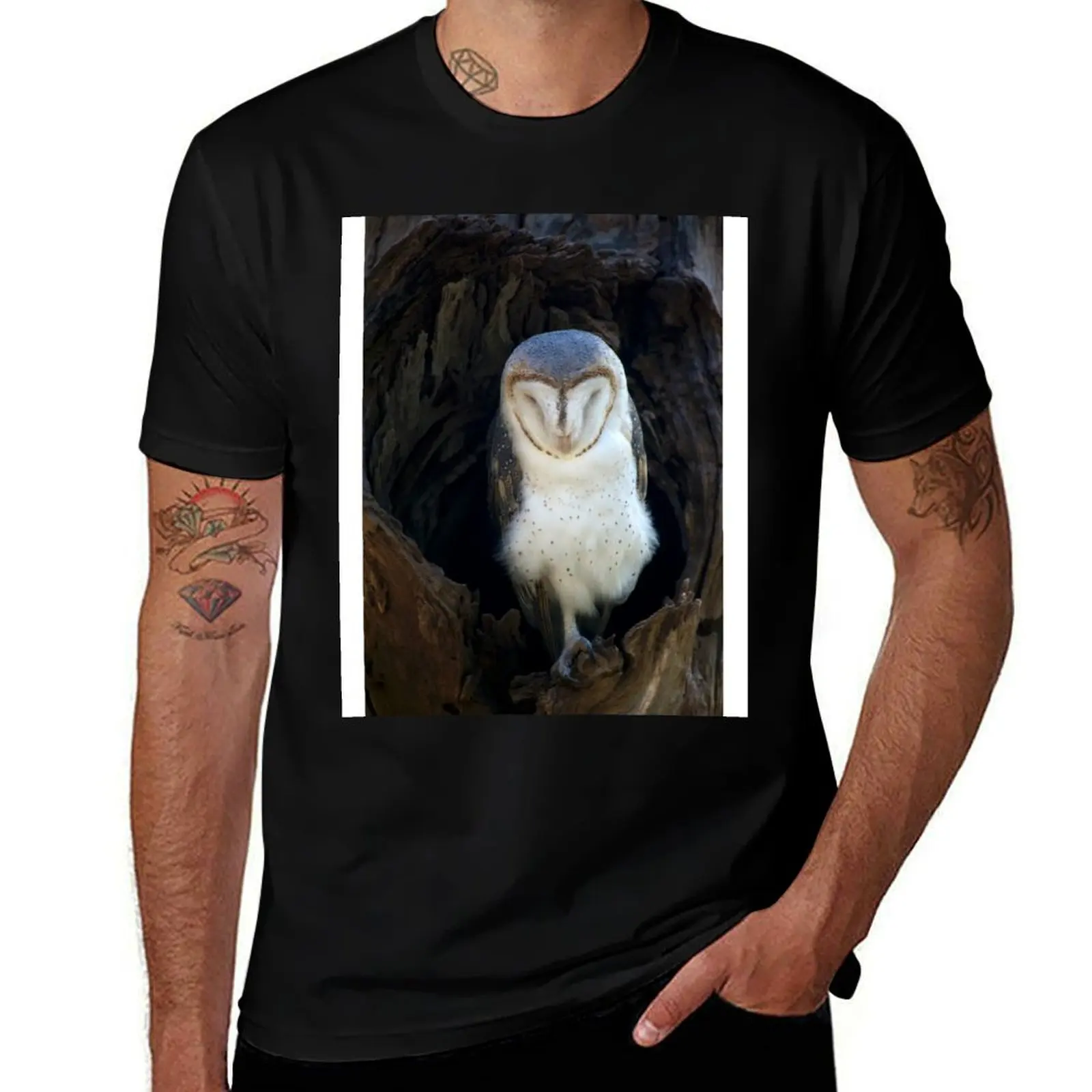 

Sleeping Barn Owl T-Shirt t shirt personalised man t shirts graphic