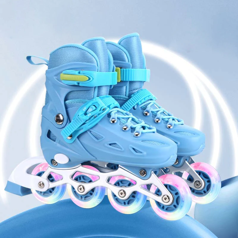 Kinder Inline Rollschuh Schuhe Für Frauen Männer Erwachsene Blinkende Quad Turnschuhe Für Jungen Mädchen Outdoor Skating Skates Geschenke Vollen Satz – Detail 4