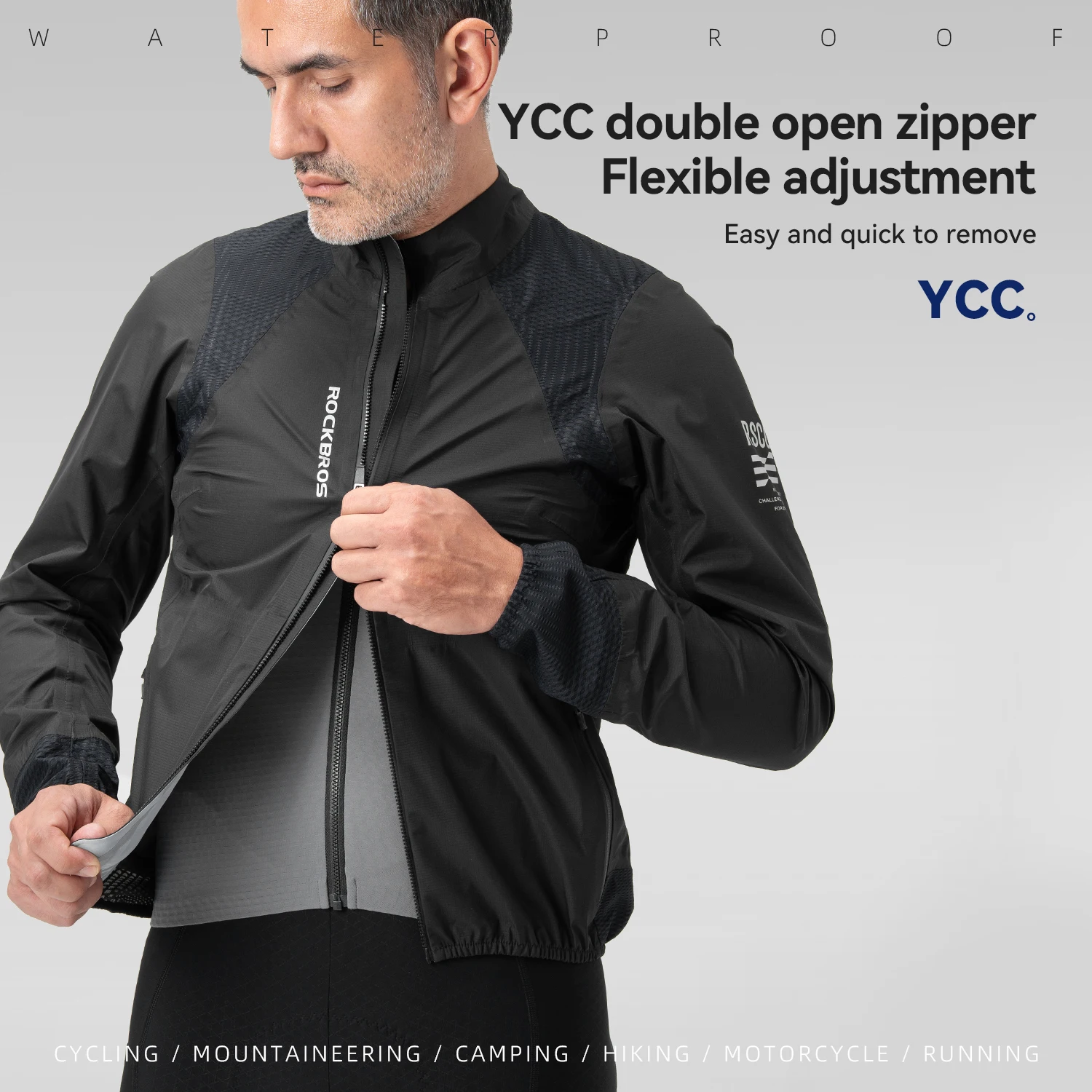 

ROCKBROS плащ теплая спортивная водонепроницаемая куртка уличная быстросохнущая дышащая ламинирующая куртка из ТПУ походная велосипедная одежда