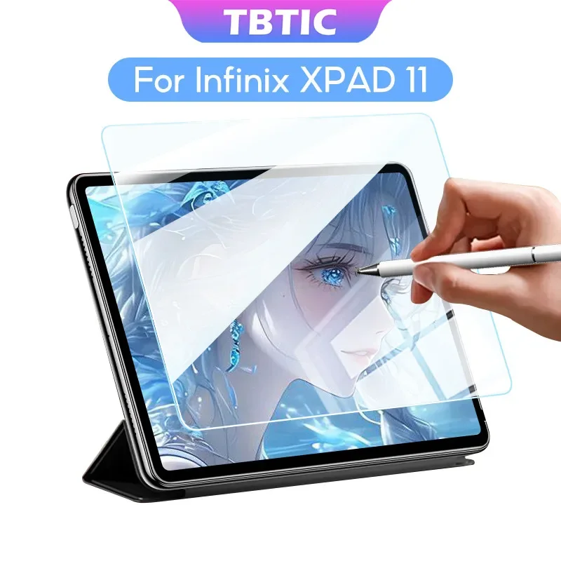 

TBTIC for Infinix XPAD Tempered Glass Screen Protector 11 Inch 2024 Full Coverage 4K HD Shockproof