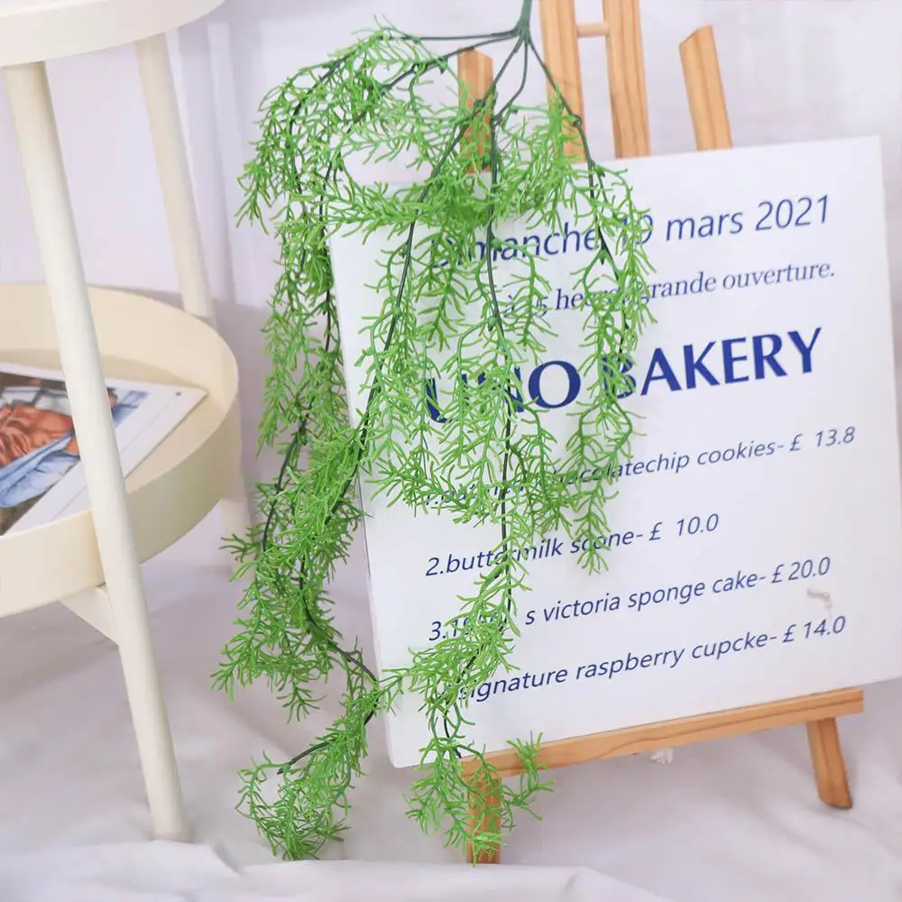 77cm Artificial Curly Seaweed Ferns Plant Plastic Lifelike Artificial Hanging Plants UV Resistant Fake Plants