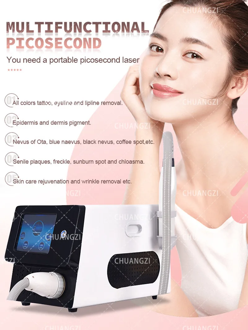 Tattoo Removal Yag Laser Machine Pico Professional Picosecond Q Switch Portable Eyebrow 1064nm 2024