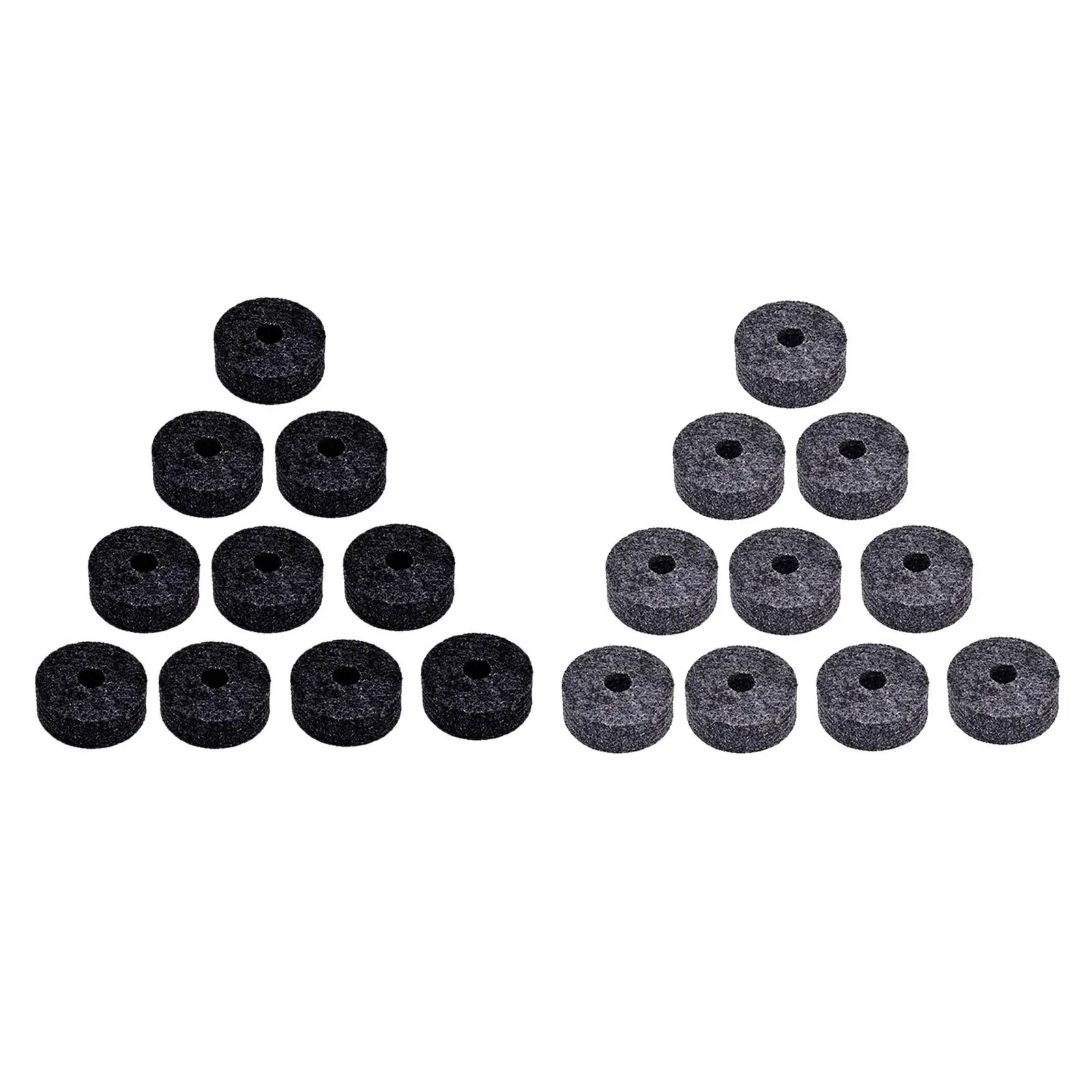 

10 шт. Φ4 см подставка для тарелок, сменная фетровая тарелка круглой формы для барабанной установки, простые в использовании фетровые подушечки для барабанной тарелки, аксессуары