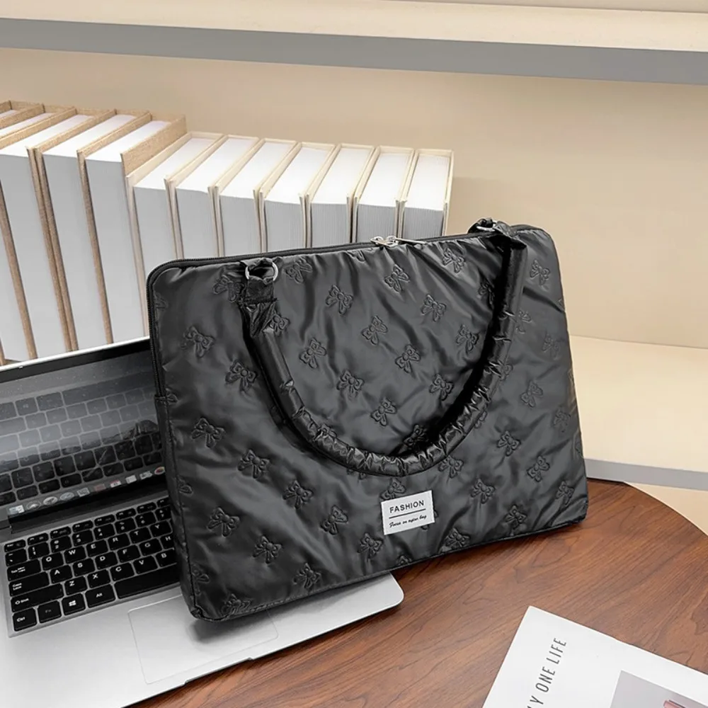 

Soft Shockproof Laptop Handbag Water Resistant Bow Notebook Computer Sleeve Storage Sleeve Bag