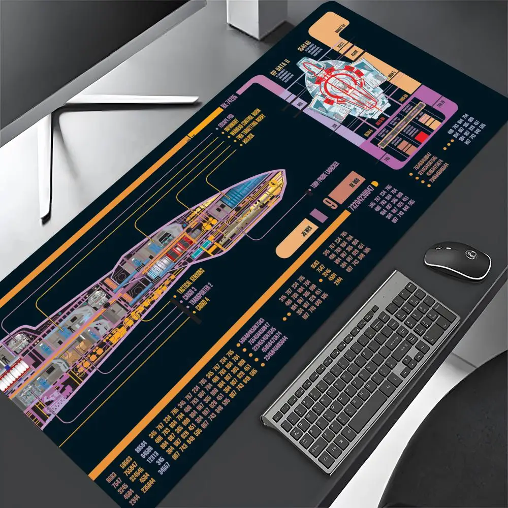 MINISO-Cabinet Star Trek Mouse Pad Gaming brave Abstract Large 800x400mm MouseMat Gamer XXL Mause Carpet PC Desk