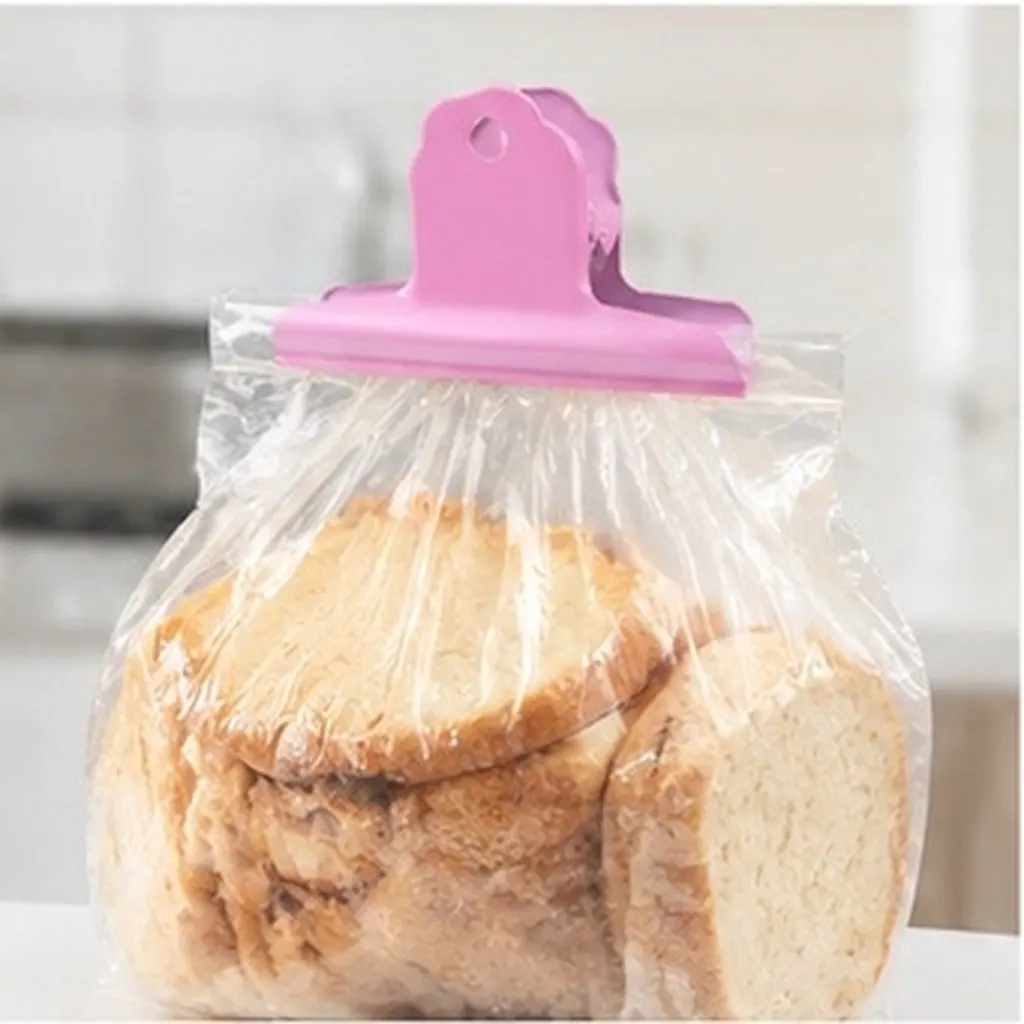 2Pcs Large Metal Bulldog Clips Strong Hinge Paper Clamps for Food Bag Sealing Office Home Kitchen Organizing Binder Holders