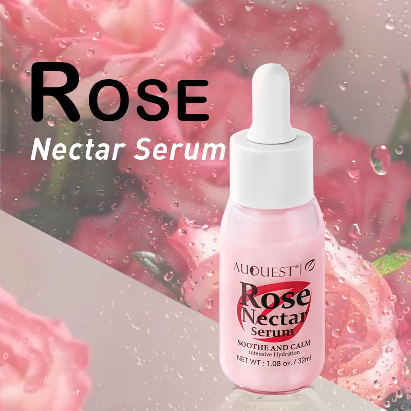 Rose & Chamomile Face Serum Dark Spot Remover Glowing Essence Hyaluronic Acid Moisturizing Rejuvenation Facial Serum Skin Care