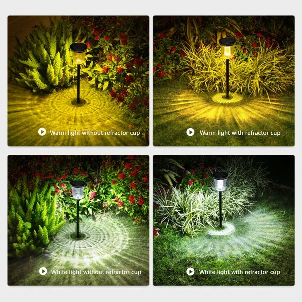 1 pçs ao ar livre luzes de caminho solar à prova dwaterproof água decorativa tocha gramado luz paisagem lâmpada para quintal pátio jardim decoração iluminação