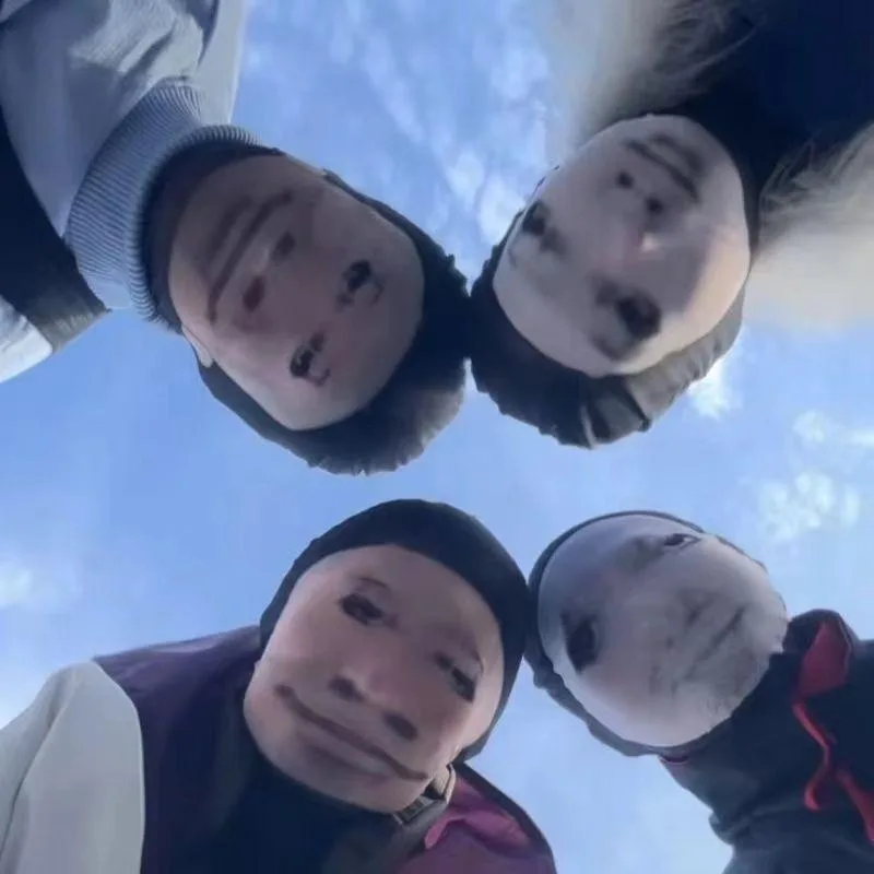 Masque facial Mr. Bean Cosplay 3D, 1 à 5 pièces, maille élastique drôle pour hommes et femmes, coiffure de jeu de rôle, cadeaux de noël et du nouvel an