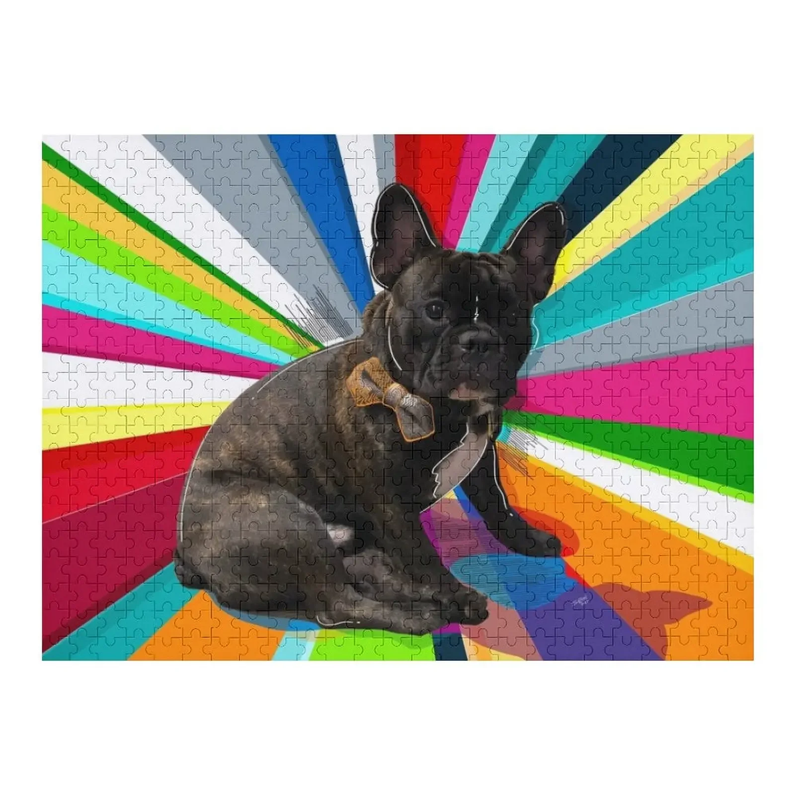 

Пазл Frenchie Персонализированное имя Деревянные коробки Пазл