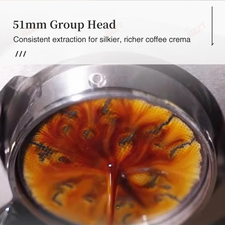 GZZT CMJT85 ハンドプレスコーヒーマシン 51mm 手動イタリアンエスプレッソメーカー レトロデザイン 高圧抽出コーヒーツール