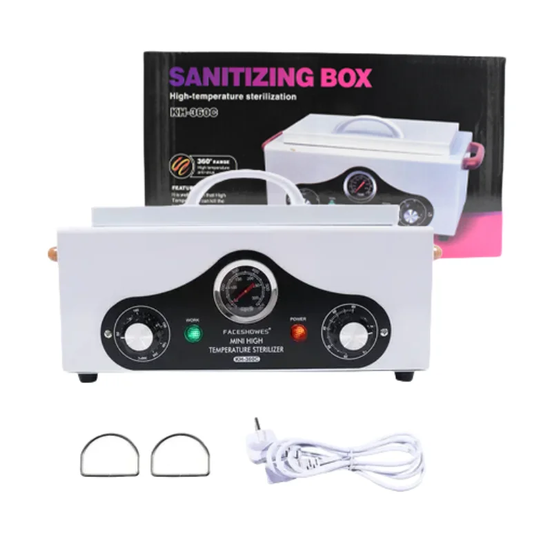 Portable Sterilization Box Professional Mini Dry Heat High Temperature Autoclave Manicure Tool for Nails Salon Dental Instrument view 3
