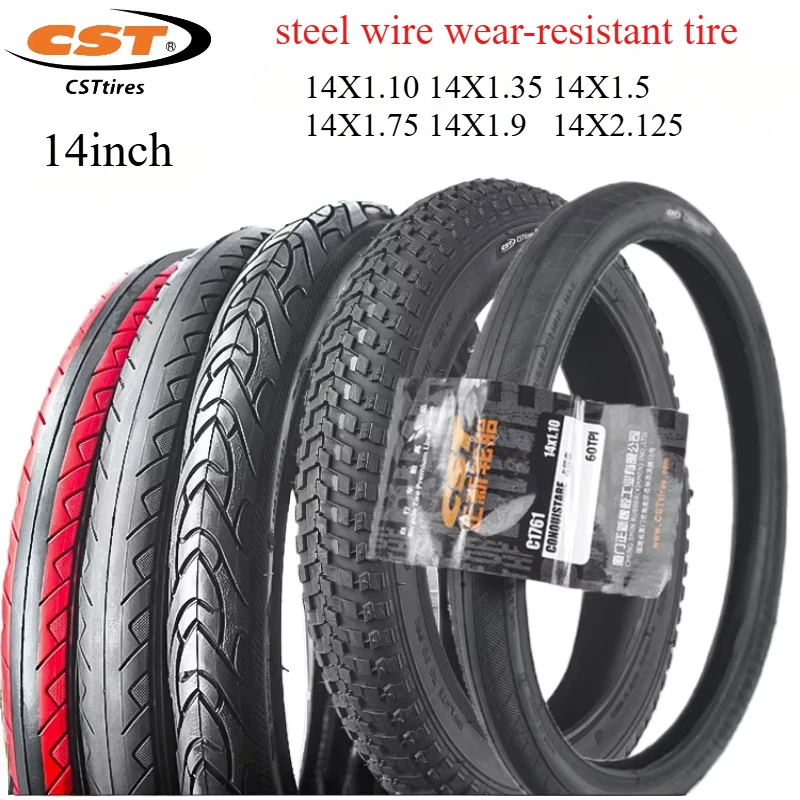 CST 14Inch Electric Bicycle Tires  BMX Mountain Bike Tire14X1.10 1.35 1.5 1.75 1.9 2.125 Pneu Bicicleta tire Cycling accessories