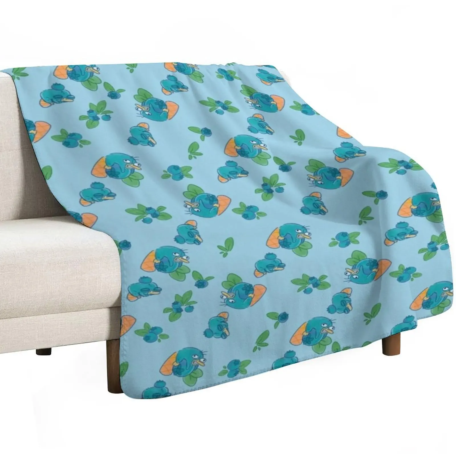 BluePerry Throw Blanket Flannel Camping Decorative Beds for sofa Plaid on the sofa Hairy Blankets