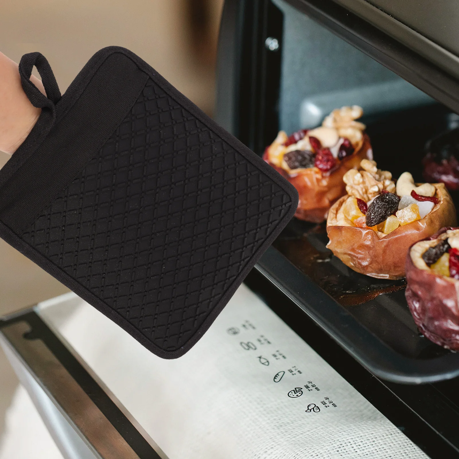 

1Pcs Silicone Glove Heat Resistant Oven Mitt Baking Supply Nonslip Pot Place Mat Baking Mitt Silicone Place Mat