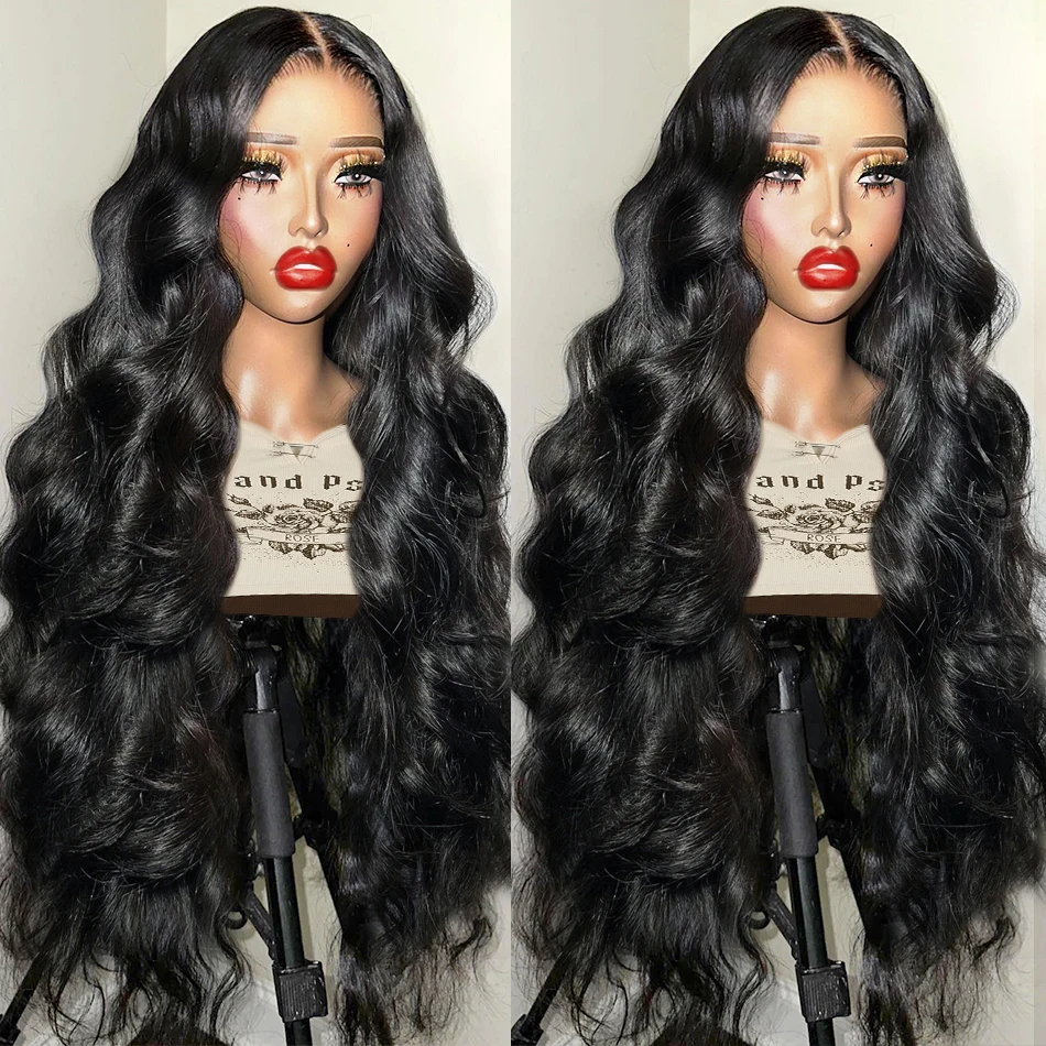 Addictive 5x5 Glueless Closure Body Wave 250% Lace Frontal Wigs 30 36 inch 13x6 Transparen Lace Front Human Hair Wigs For Women