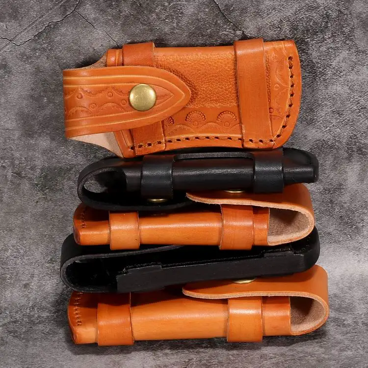 الخضروات المدبوغة حافظة جلدية سكين علبة تغليف سكين للفرد Scabbard