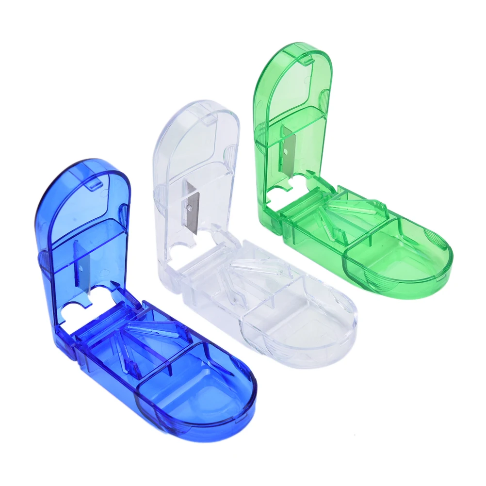 

Portable Folding Pills Case Vitamin Medicine Drug Pill Box Case Organizer Tablet Container Cutting Drugs Dropshipping