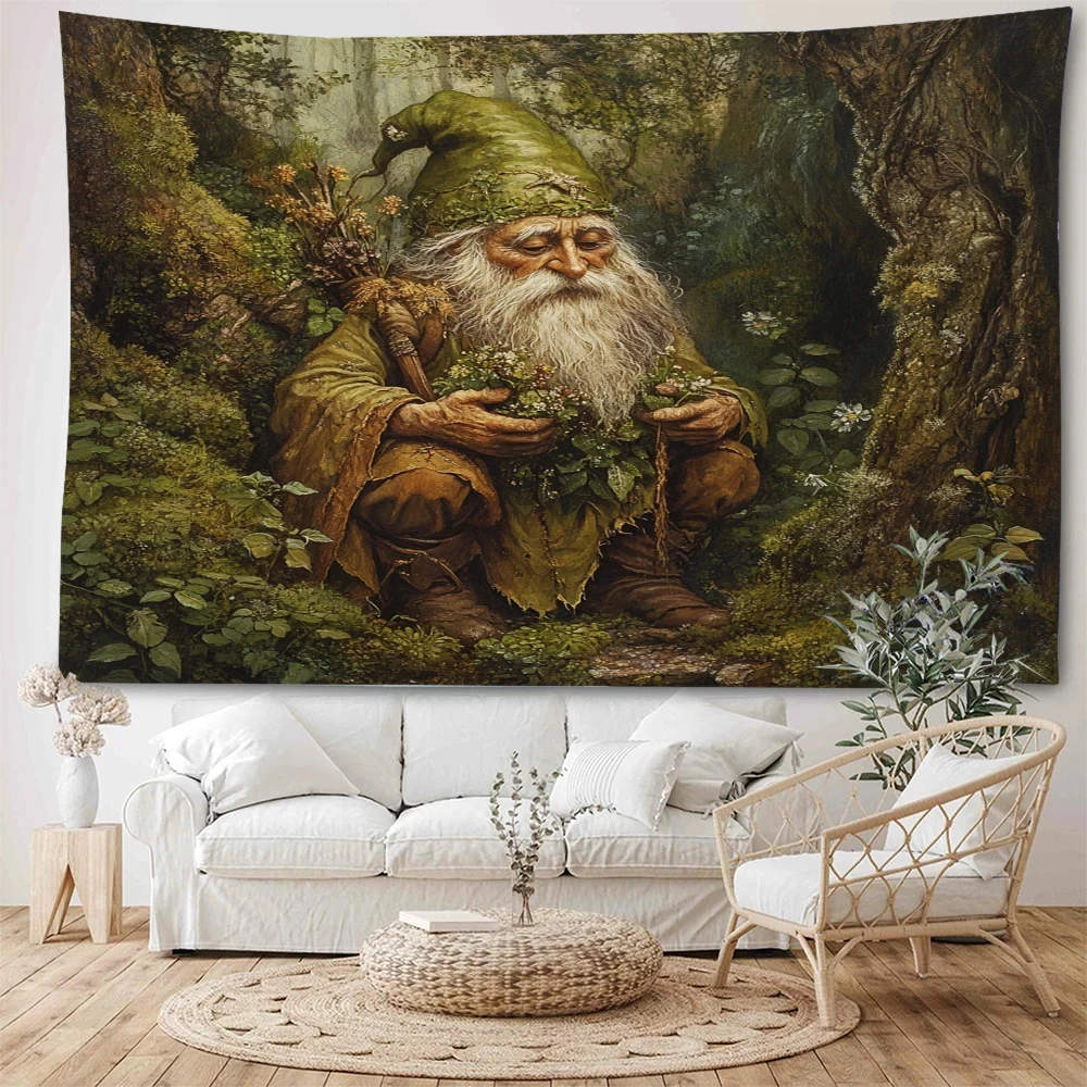 Forest dwarves, elves, wizards, children's rooms, decorative tapestries, old men, dwarves, wizards, elves 5