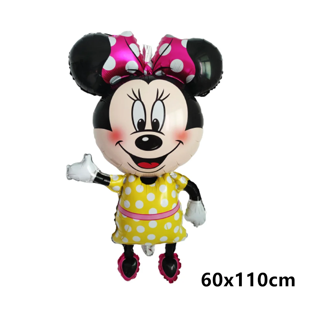 Mickey Minnie Mouse Balloons Disney Cartoon Foil Balloon Baby Shower Birthday Party Decorations Kids Classic Toys Air Gift