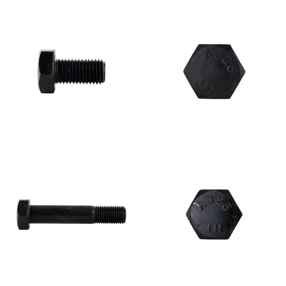 

Fully Threaded Heavy Hex Structural Bolts 1-1/8 - 7x2-1/4, 10 Pack, Plain Finish, A325 Type 1, Suitable for Construction Project