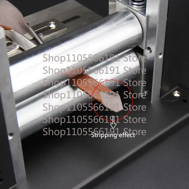 220V Electric Hand-cranked Small Leather Desktop Drawing Machine Pull Shoulder Strap Barrel Press Leather Laminat Machine