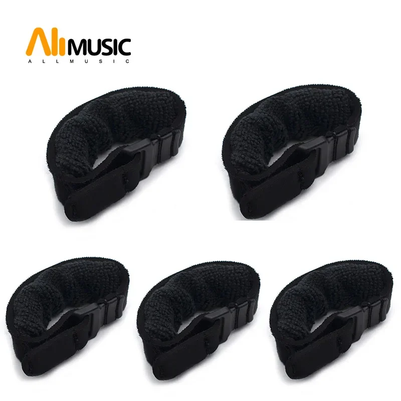 5Pcs Guitar Fingerboard Wrap String Mute Strap Muter Fretboard Muting Wraps for Acoustic Classic Guitar