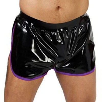 Latex Rubber sports Shorts Underwear Handsome  Cosplay Pary XS~XXL