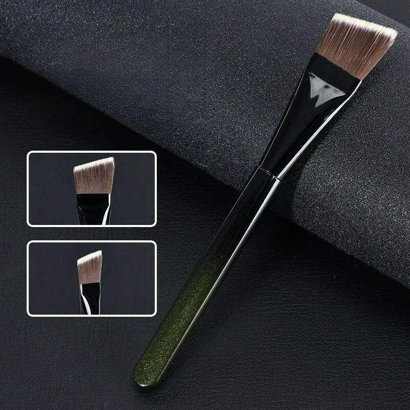 1PC Ultra-thin Flat Foundation Make-up Brush - Beveled Edge Makeup Brush for Liquid/powder Foundation Make-up, Makeup Tools