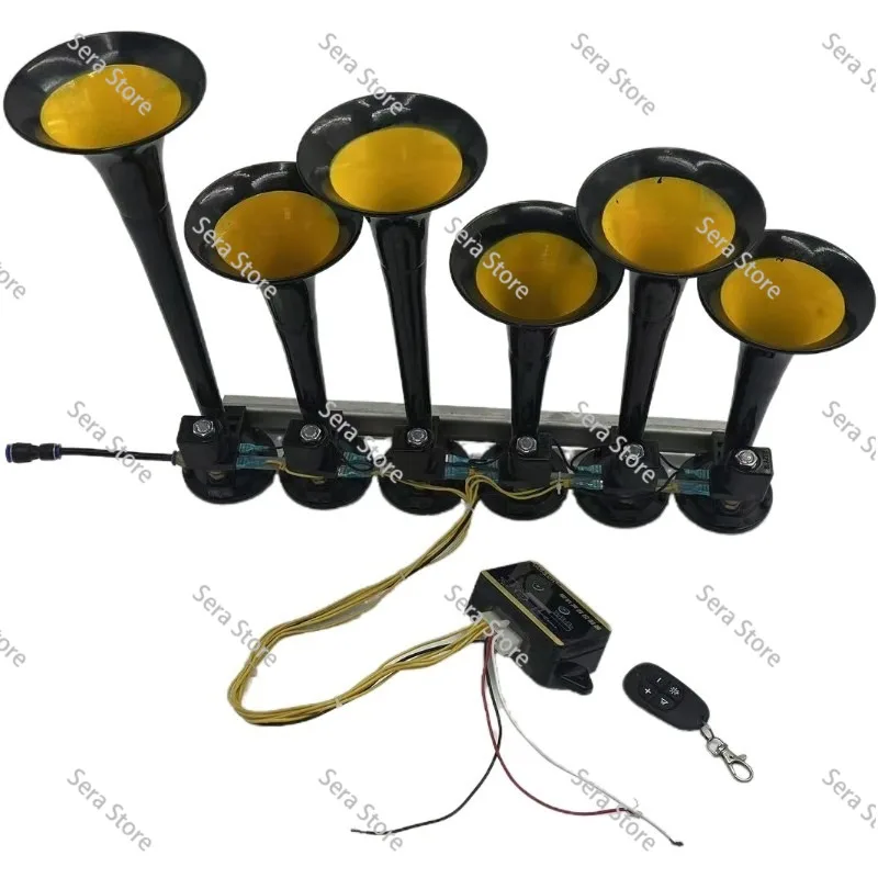 Six tube music air horn 36music air horn 24V 12V