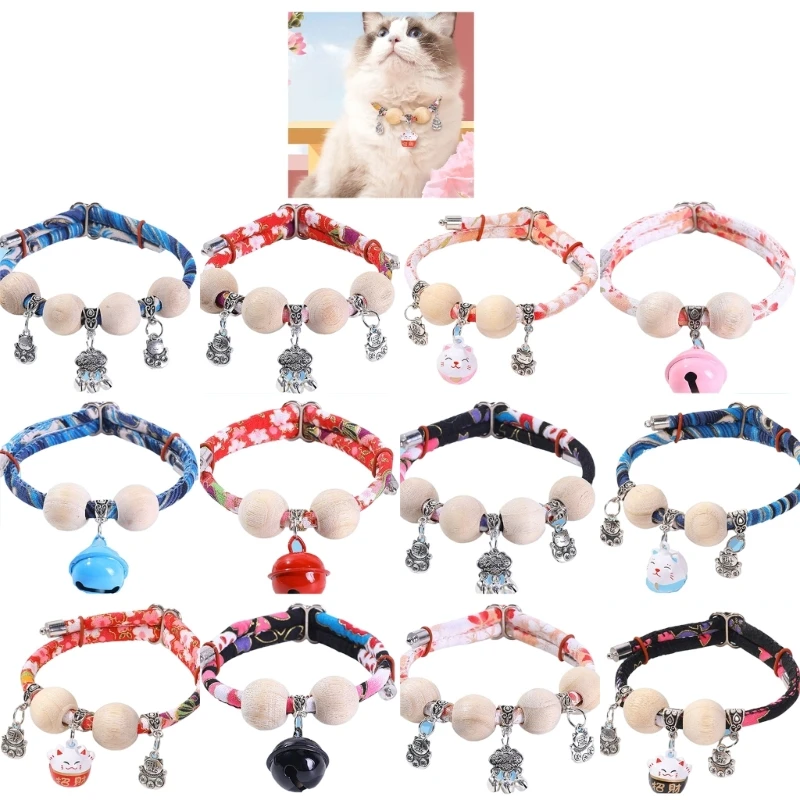 Wedding Party Supplies Collar Śliczne dzwony Eleganckie drewniane koraliki Talizman na szczęście