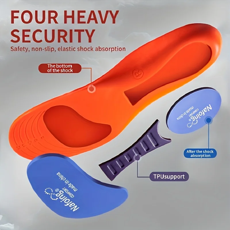 EVA Shock Absorption Comfortable Breathable Insole Breathable, Shock Absorption, Arch Support Insertion Comfortable