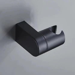 Hand Shower Head Holder Universal Adjustable Full Plating Shower Rail Head Holder Bathroom Bracket Stable Rotation