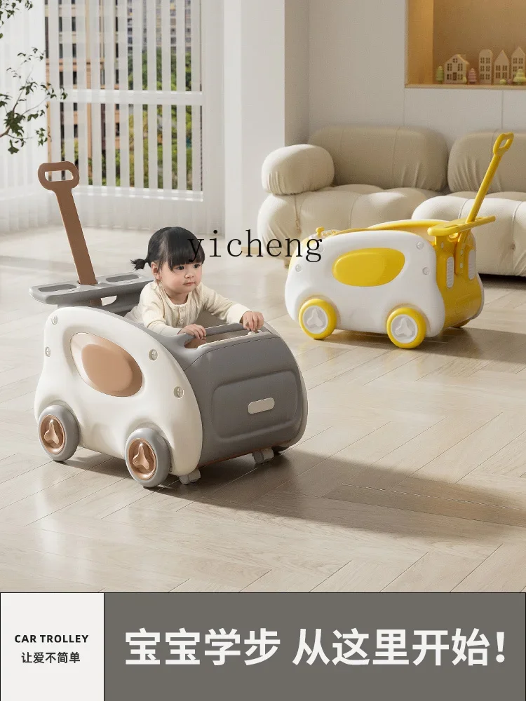 Baby Hand Push Walker Toy Infant Walking Anti-O-Leg Walker