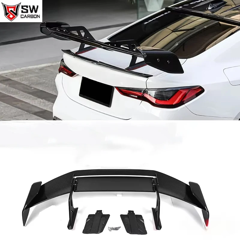 

AD-R3 Стиль сухое крыло из углеродного волокна для BMW M2 M3 M4 G87 G80 G82 Заднее высокое крыло багажника Спойлер Автомобильные аксессуары Bodykit