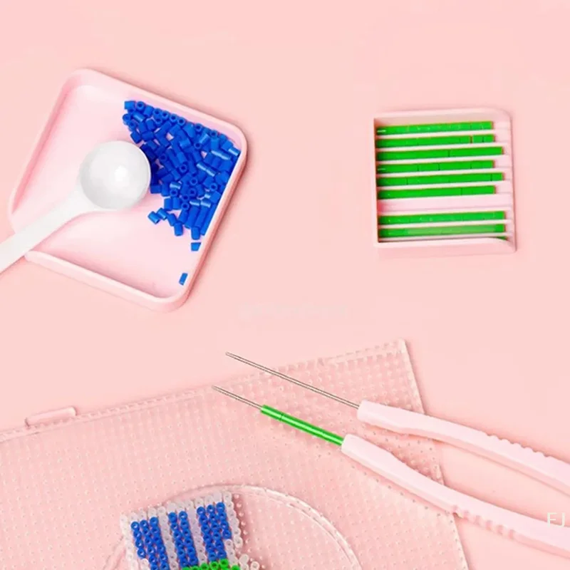 

Набор пинцетов YU (7 шт.) для бисера Hama, 2,6 мм, для рукоделия, DIY, инструменты для работы с бисером Hama: пинцеты, иглы, лопатки, пластины