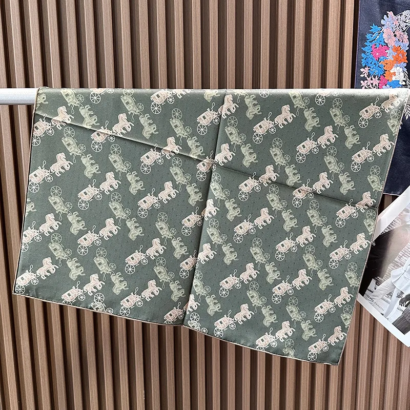 حك وشاح 65 سنتيمتر النساء ساحة الحرير عصابات الفاخرة مصمم هيمز توالت حواف شالات رئيس حقيبة اكسسوارات هدية الكريسماس #1