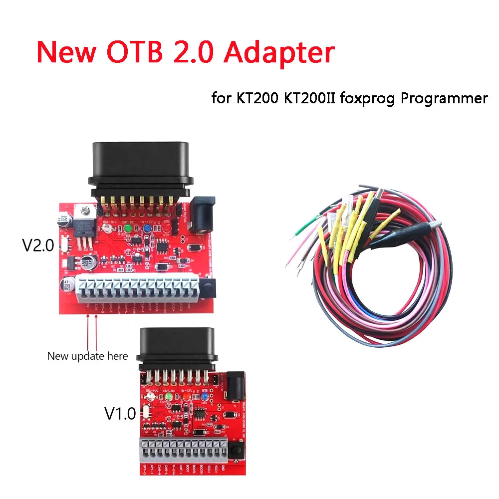 New OTB 2.0 Adapter OBD on Bench Adapter for KT200 KT200II foxprog Programmer Tool OTB 2.0 Upgrade to OTB Mode