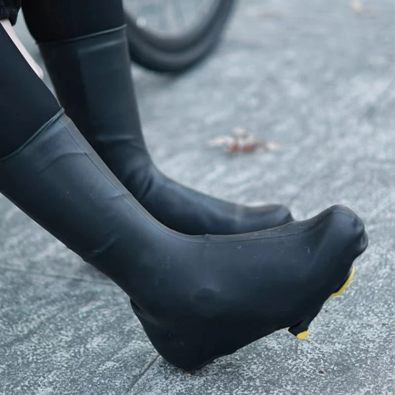 

1 пара велосипедных чехлов для обуви S/M/L, силиконовые, аэродинамические, водонепроницаемые, защита от дождя для велосипедной обуви